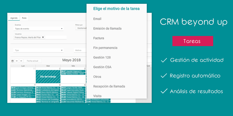 ¿Control o gestión automática de la actividad comercial? Así funciona CRM beyond up